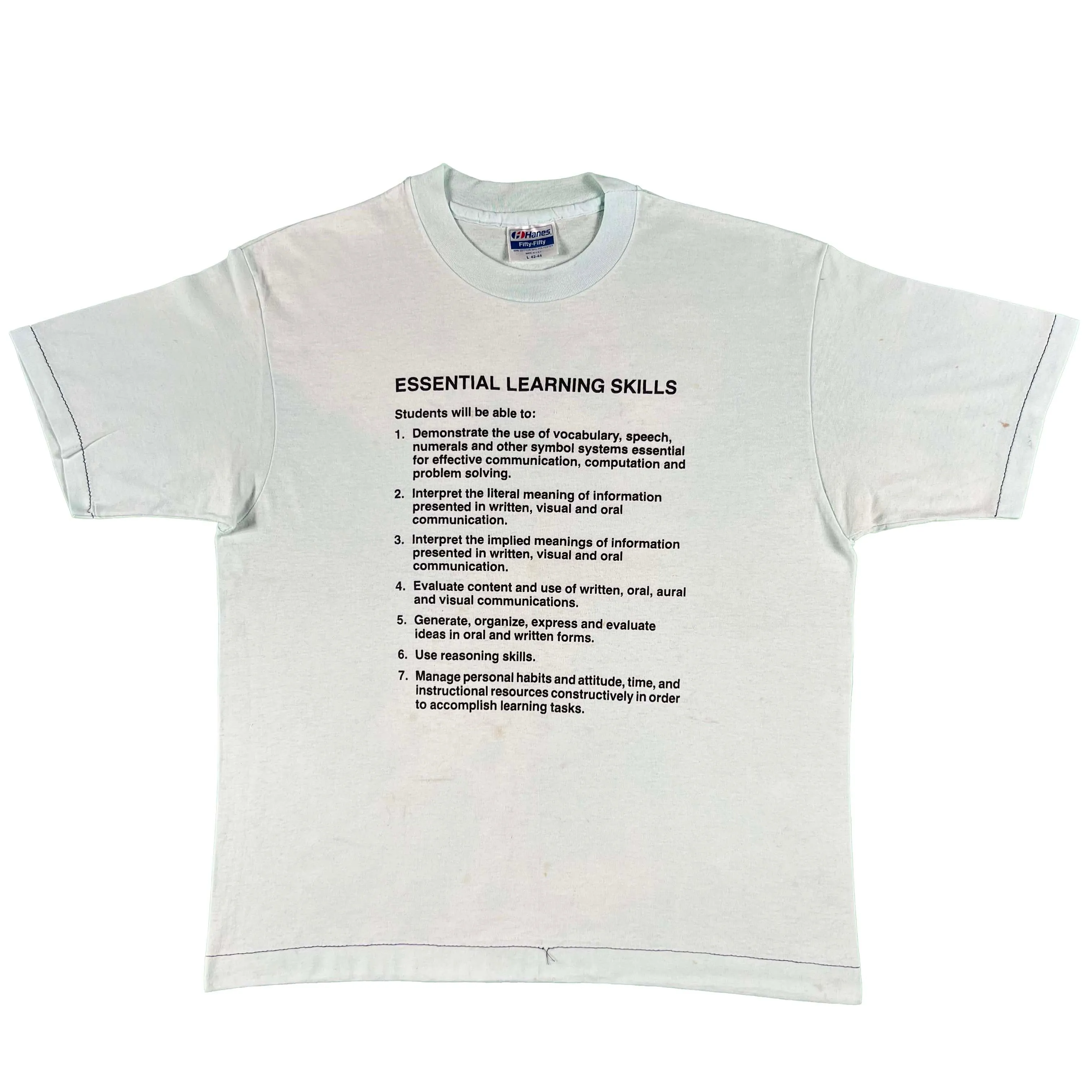 80s Essential Learning Skills Tee- M