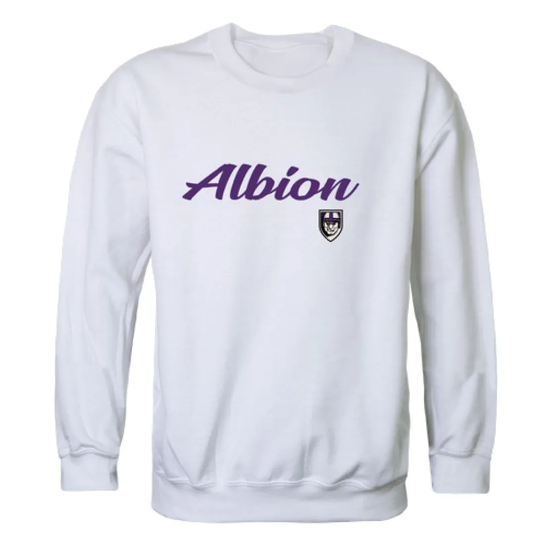 Albion College Britons Script Fleece Crewneck Pullover Sweatshirt