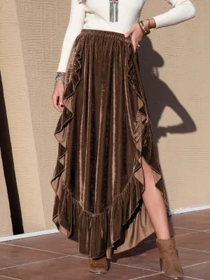 Awesome Slit Ruffle Palazzo Pants