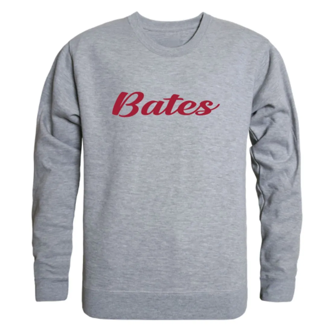 Bates College Bobcats Script Fleece Crewneck Pullover Sweatshirt