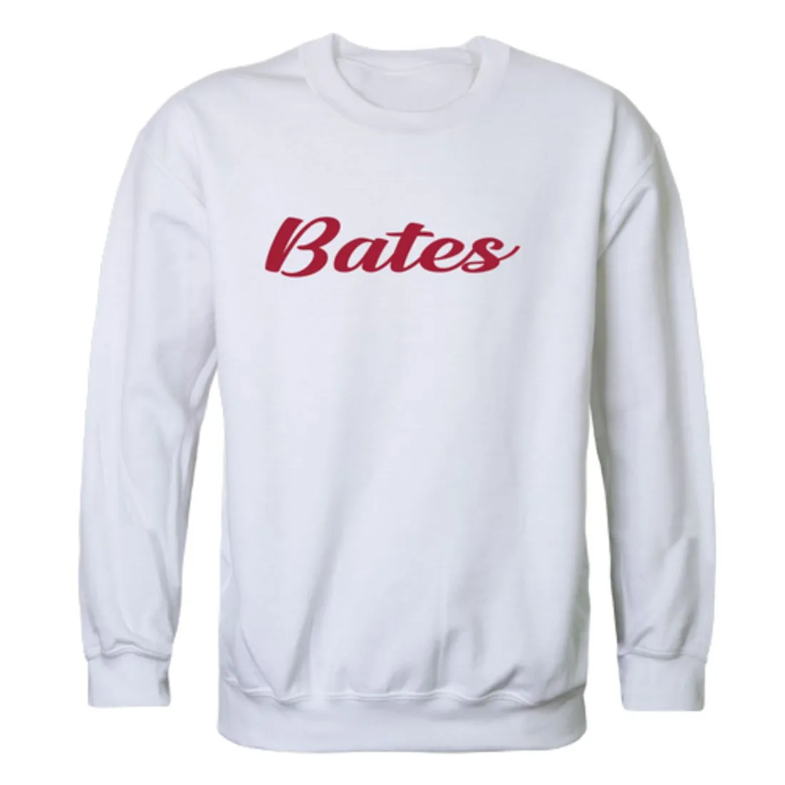 Bates College Bobcats Script Fleece Crewneck Pullover Sweatshirt
