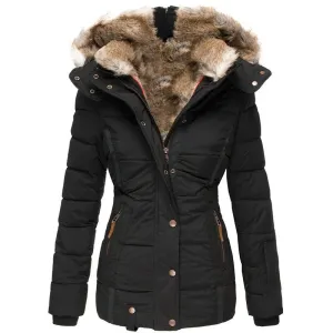 Belen - Warm winter coat with fur lining