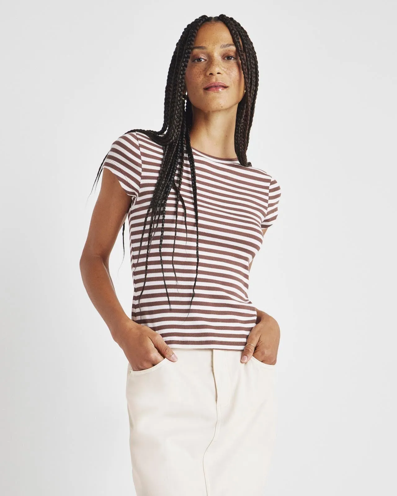 Benson Stripe Short Sleeve Crew Tee