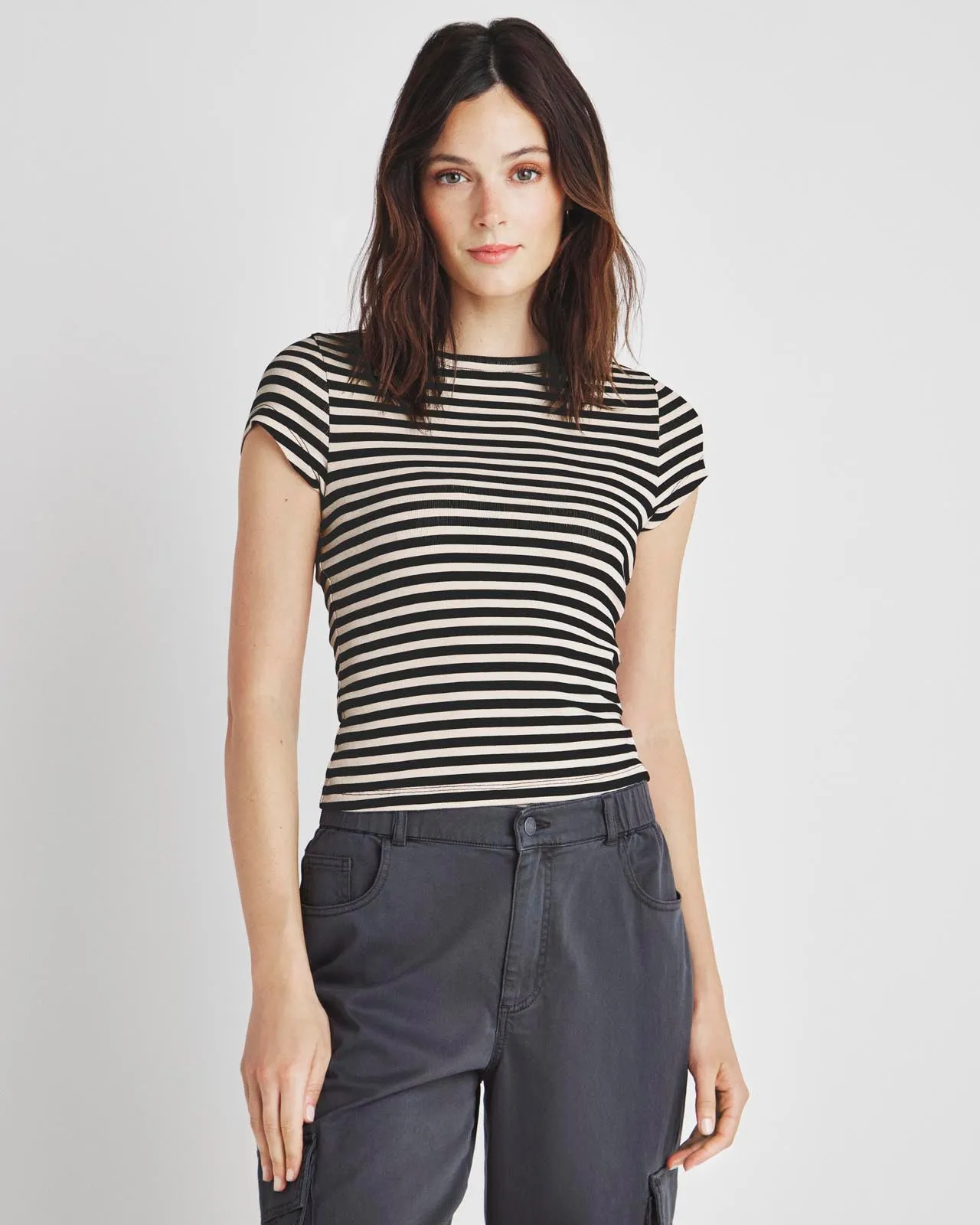 Benson Stripe Short Sleeve Crew Tee