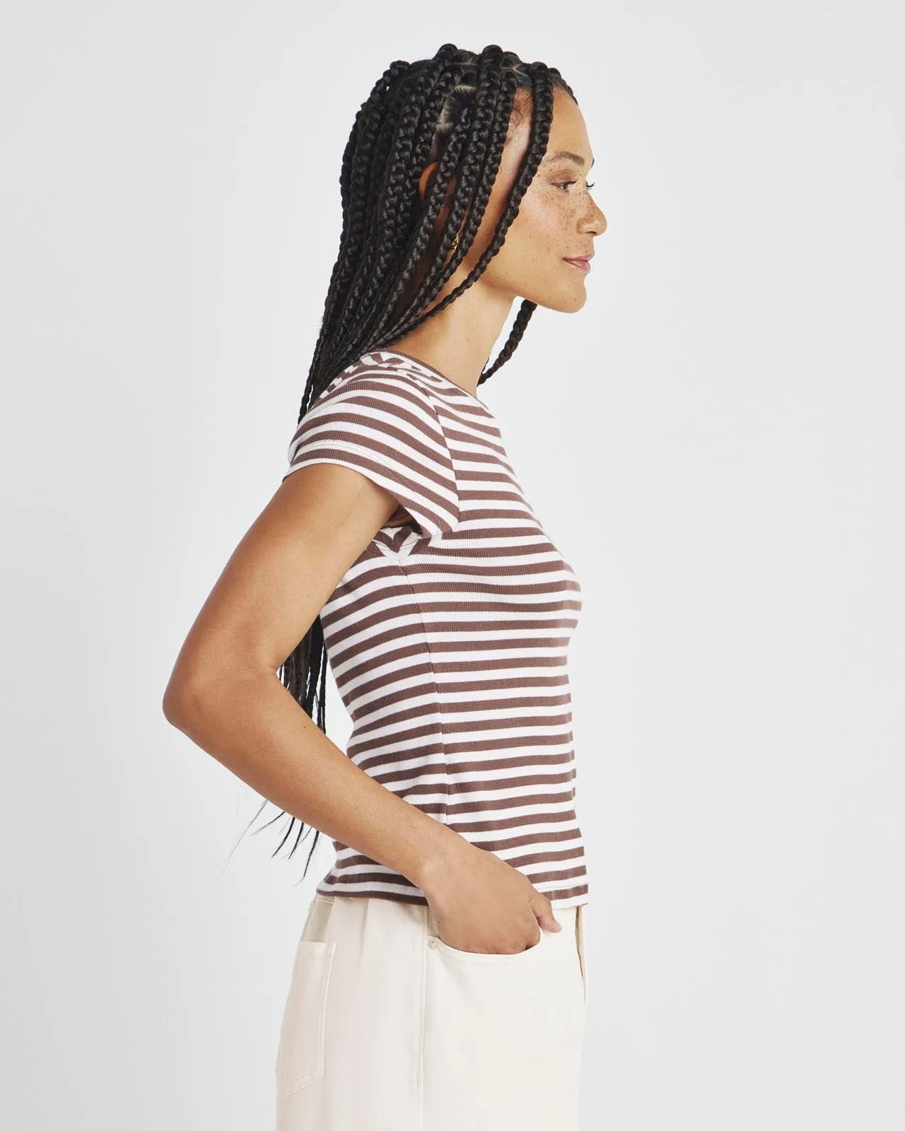 Benson Stripe Short Sleeve Crew Tee