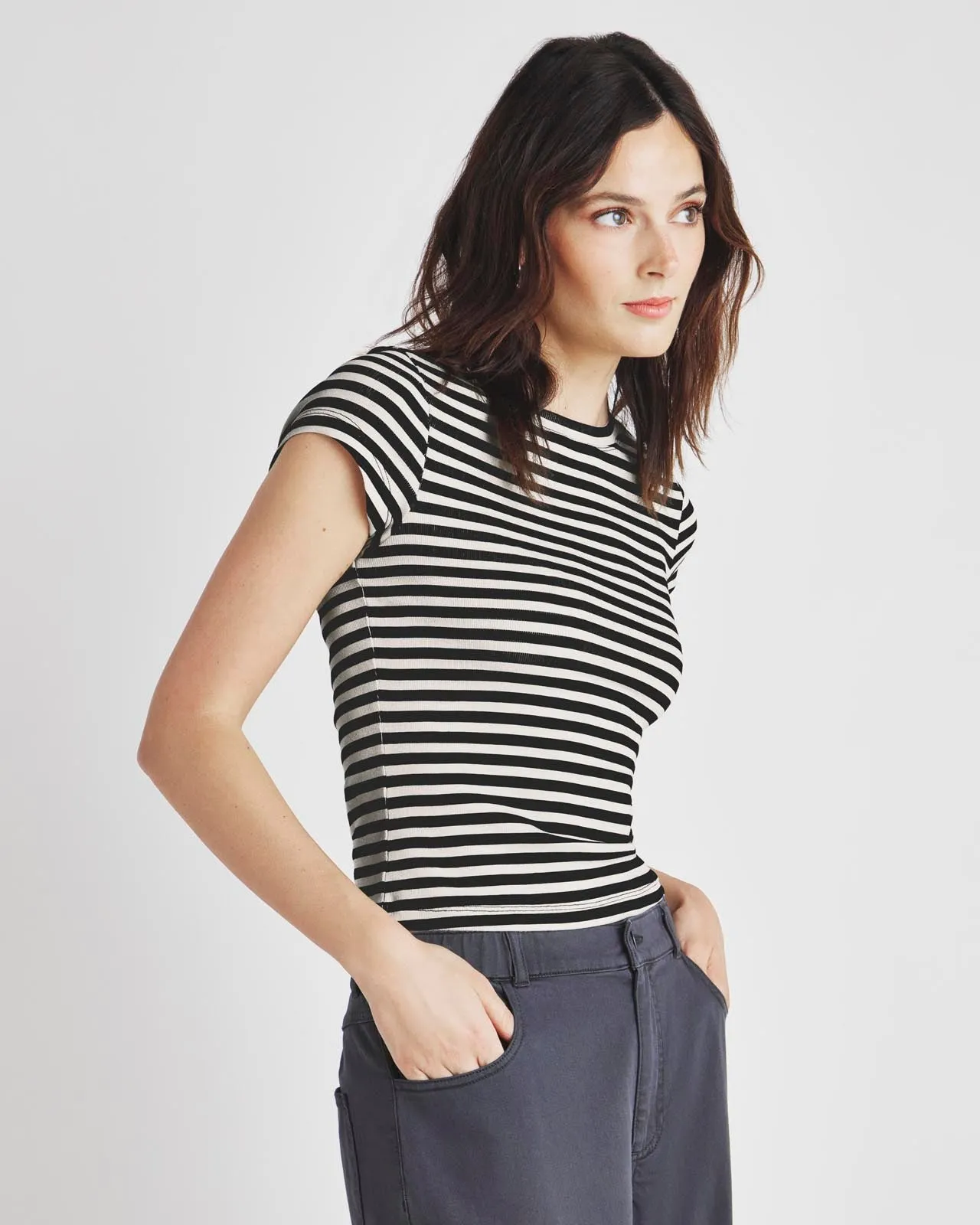 Benson Stripe Short Sleeve Crew Tee