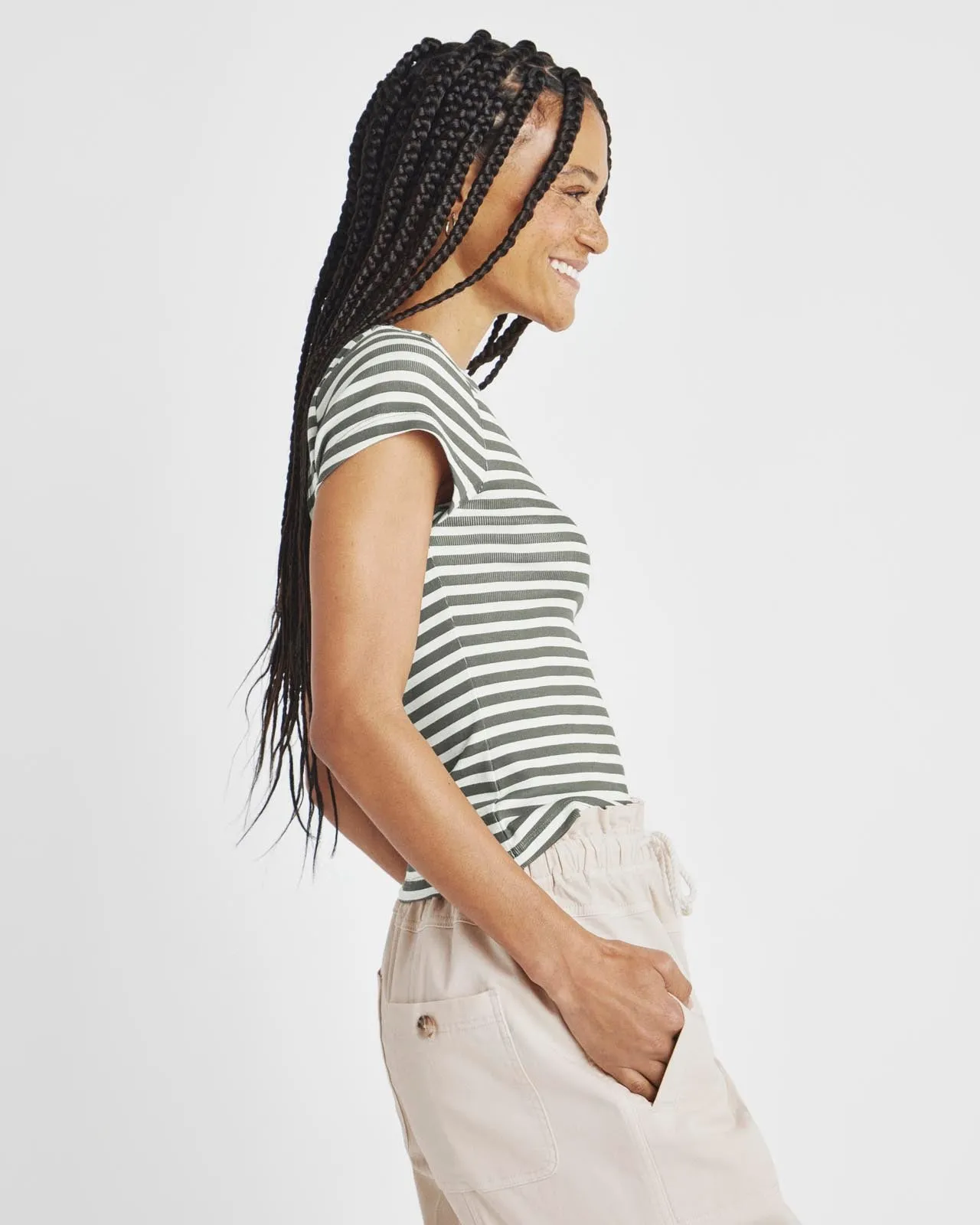 Benson Stripe Short Sleeve Crew Tee