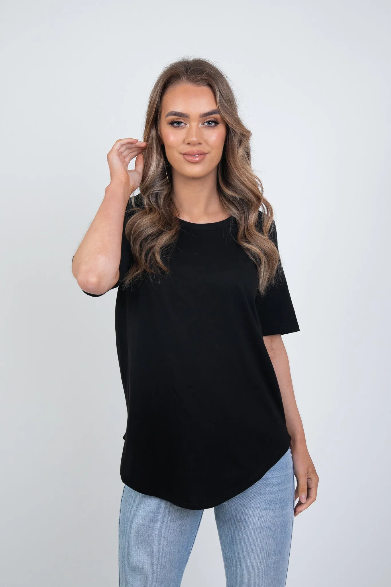 'BETTY BASICS' ARIANA TEE - BLACK
