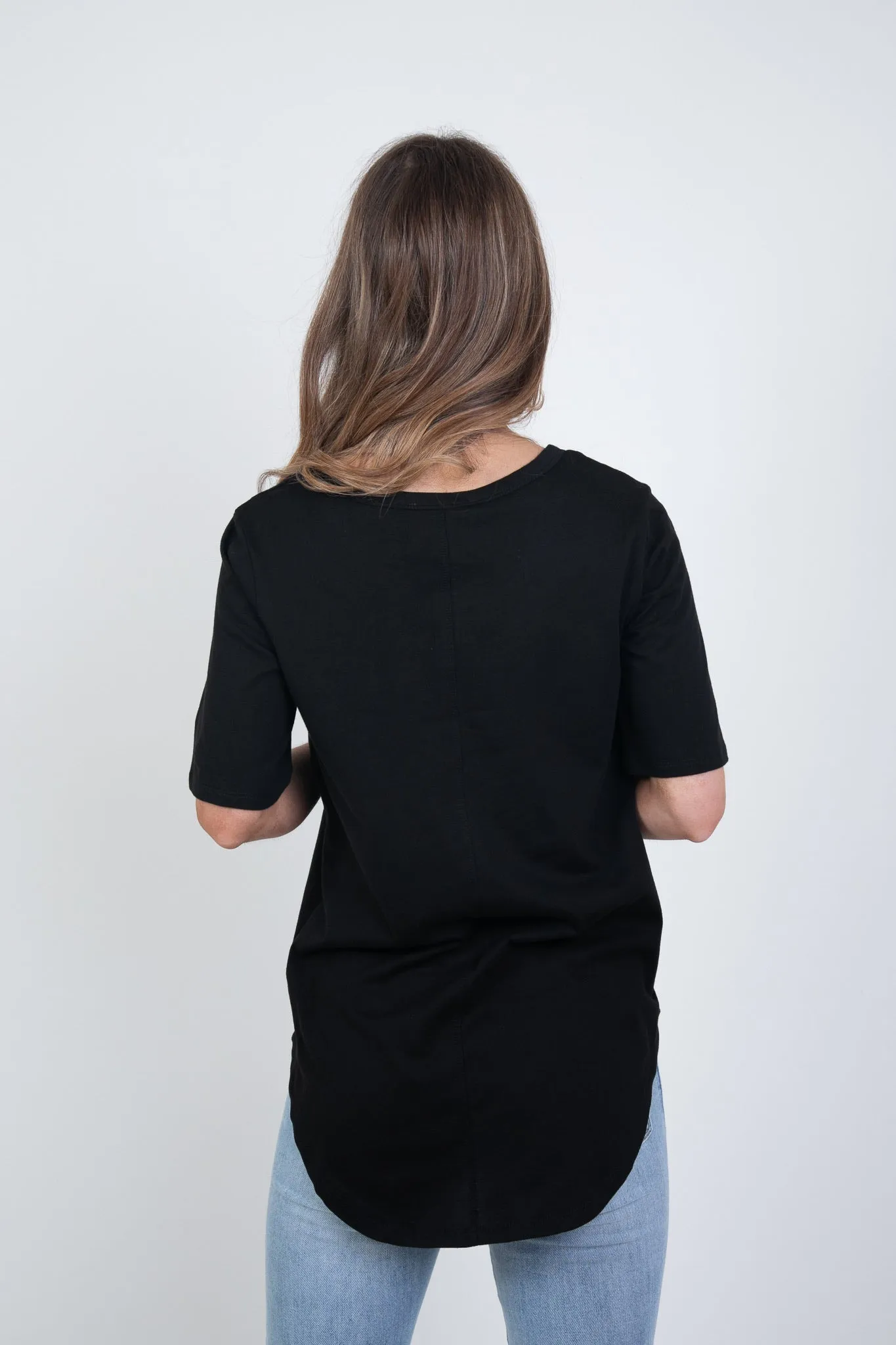 'BETTY BASICS' ARIANA TEE - BLACK