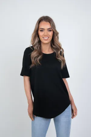 'BETTY BASICS' ARIANA TEE - BLACK