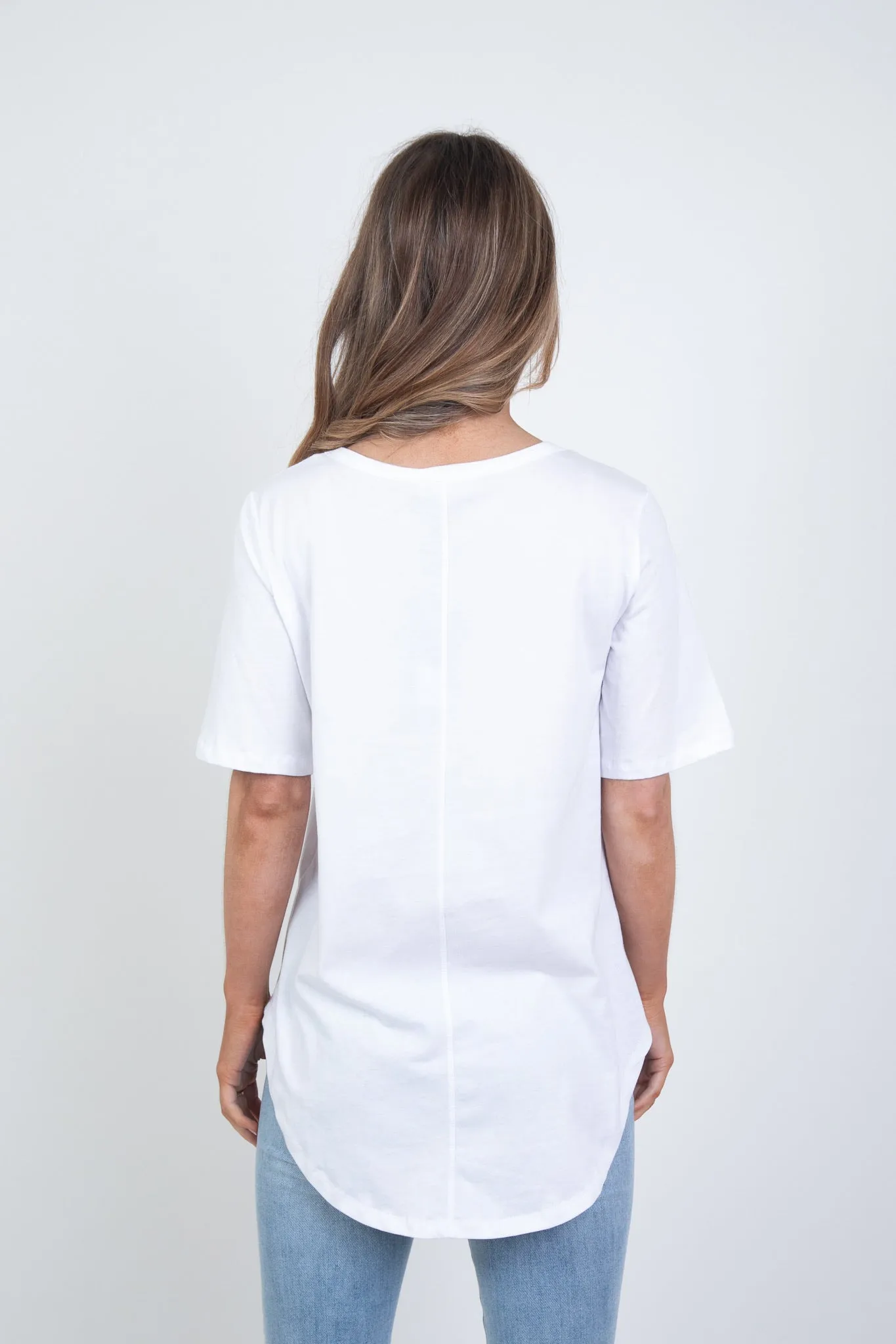 'BETTY BASICS' ARIANA TEE - WHITE