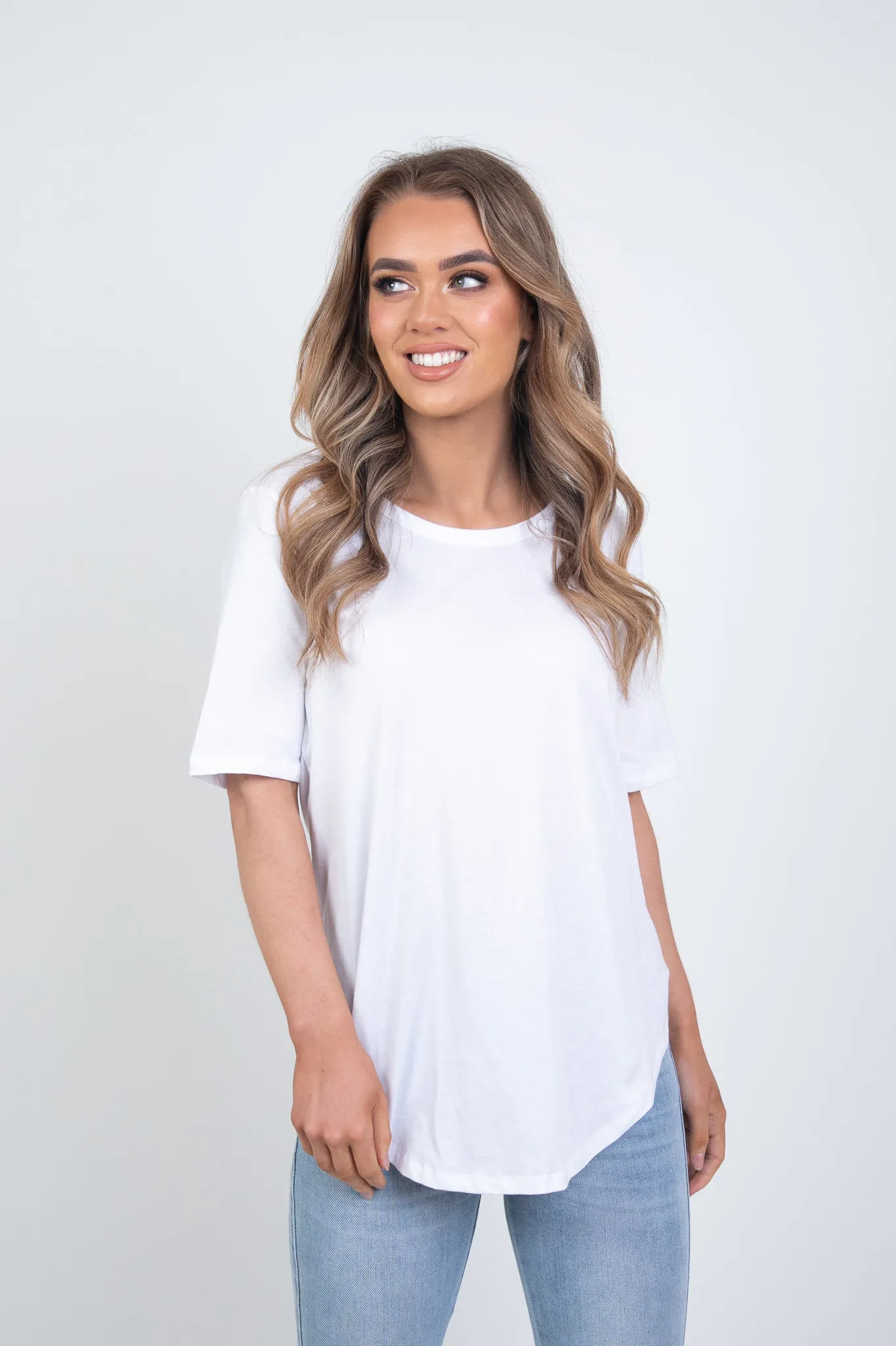 'BETTY BASICS' ARIANA TEE - WHITE