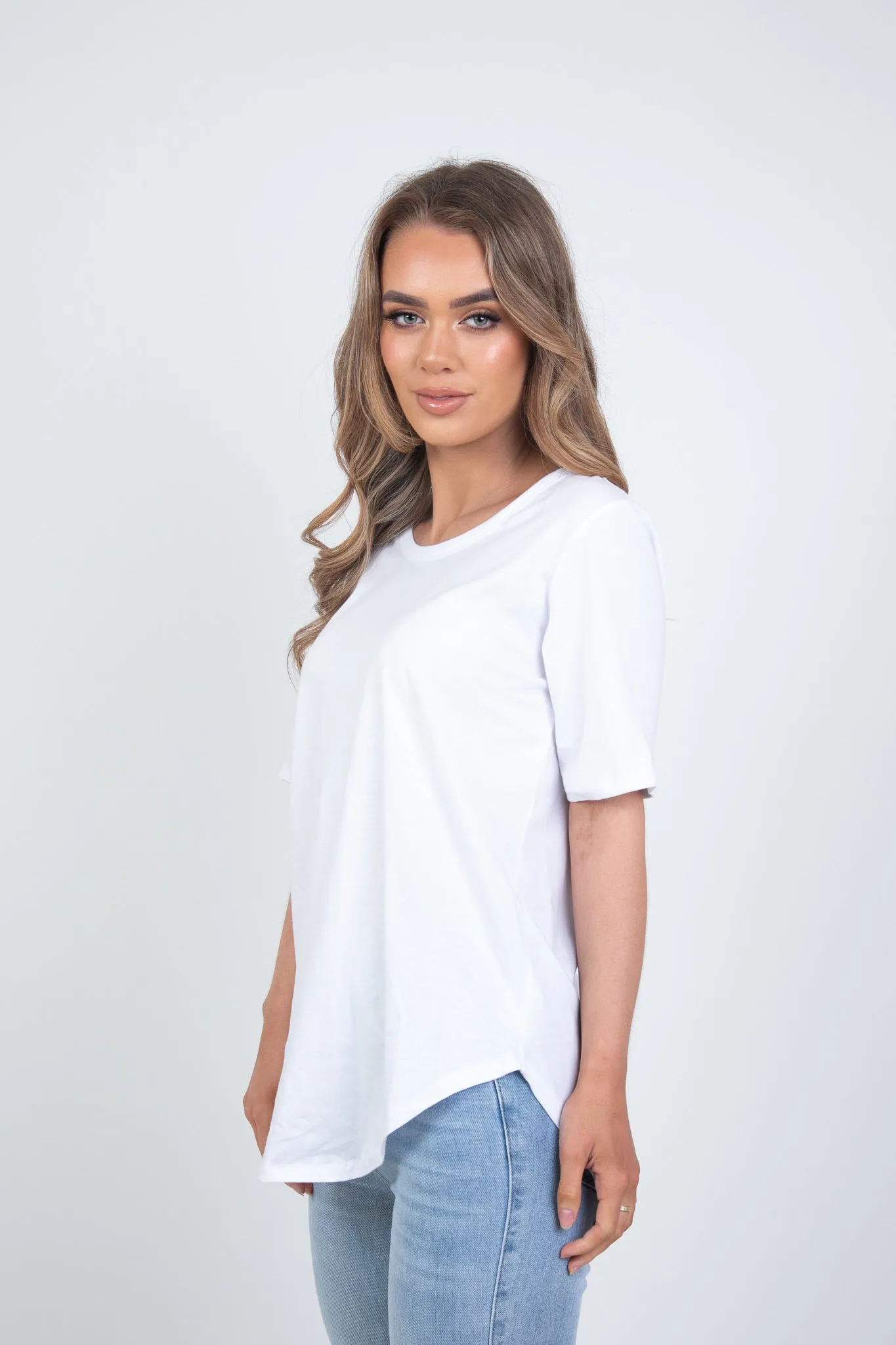 'BETTY BASICS' ARIANA TEE - WHITE