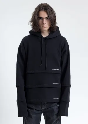 Black Triple Layer Hoodies