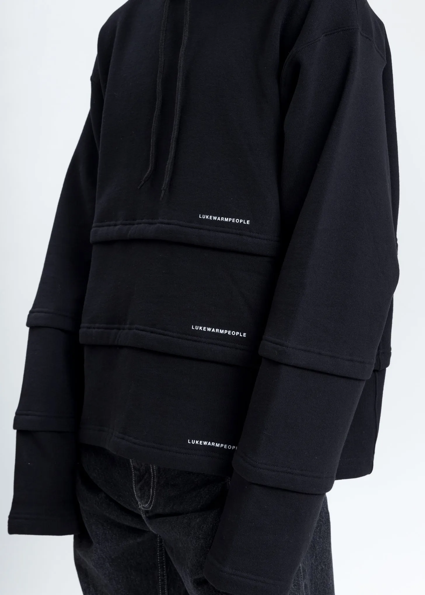 Black Triple Layer Hoodies