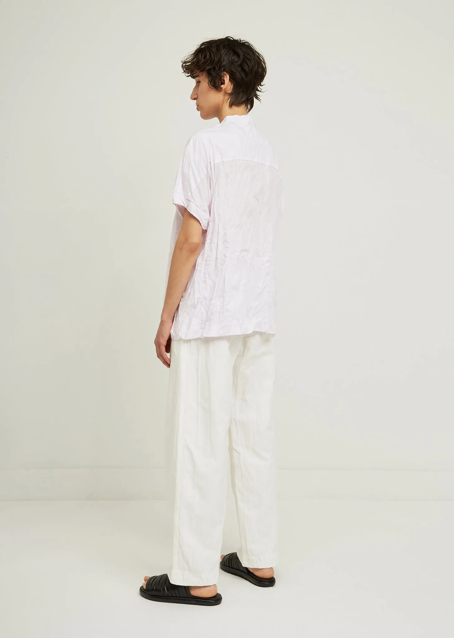 Boxit Button Short Sleeve Blouse