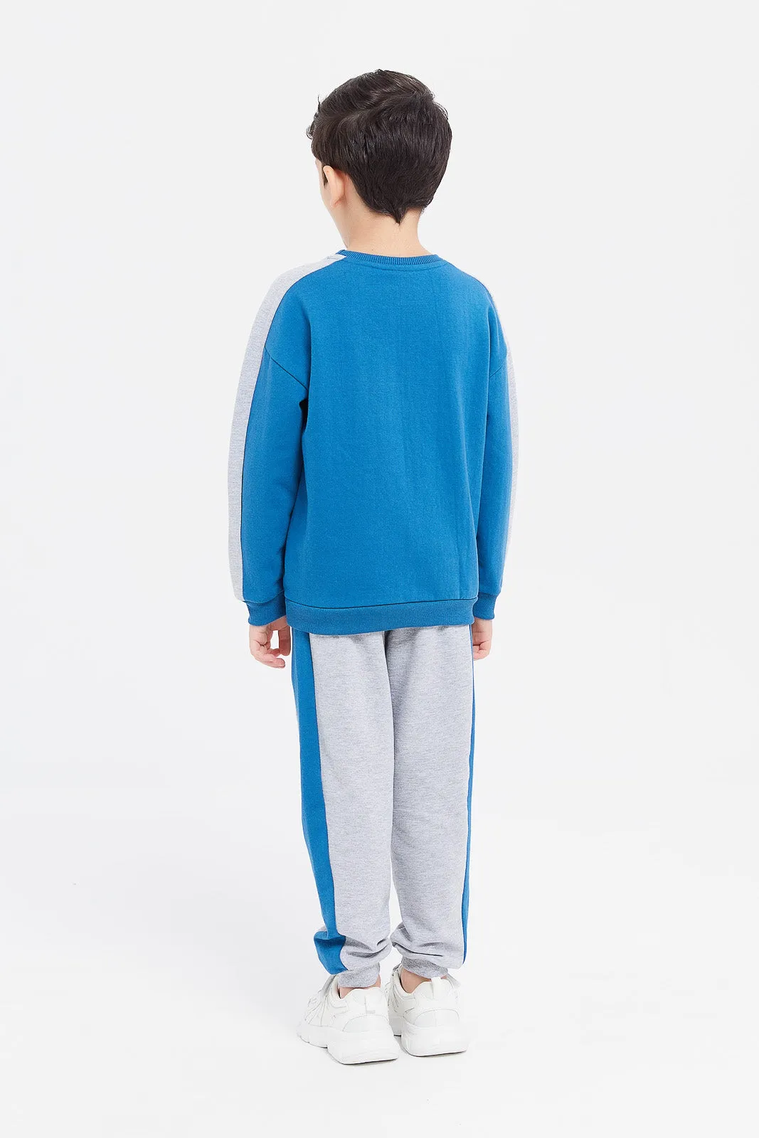 Boys Blue Sonic Sweatshirt With Jog Pant Set (2 Piece)