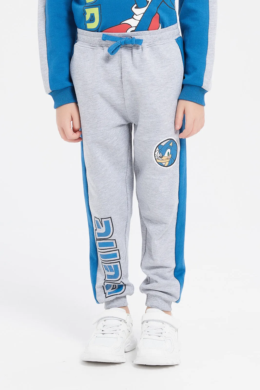 Boys Blue Sonic Sweatshirt With Jog Pant Set (2 Piece)