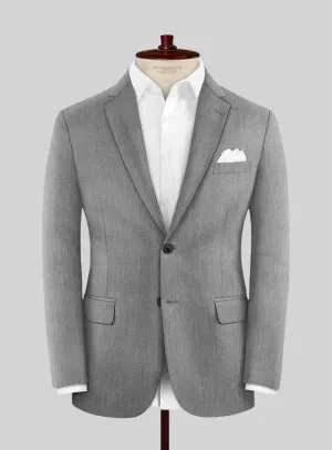 Cavalry Twill Light Gray Wool Jacket