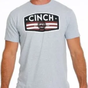 Cinch Men's Americana Graphic Logo T-Shirt in Light Blue