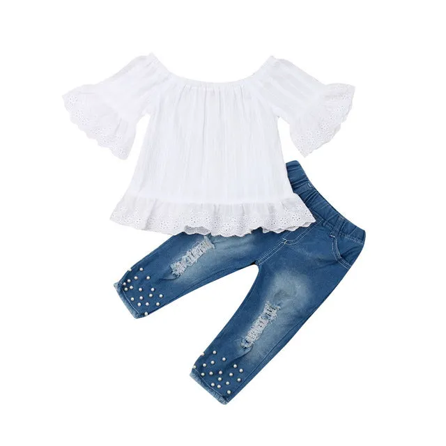 Crop Top With Pants Dress Set - GlamzLife