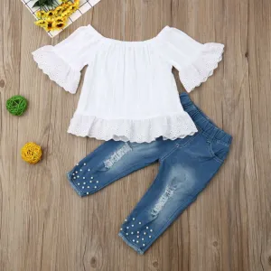 Crop Top With Pants Dress Set - GlamzLife