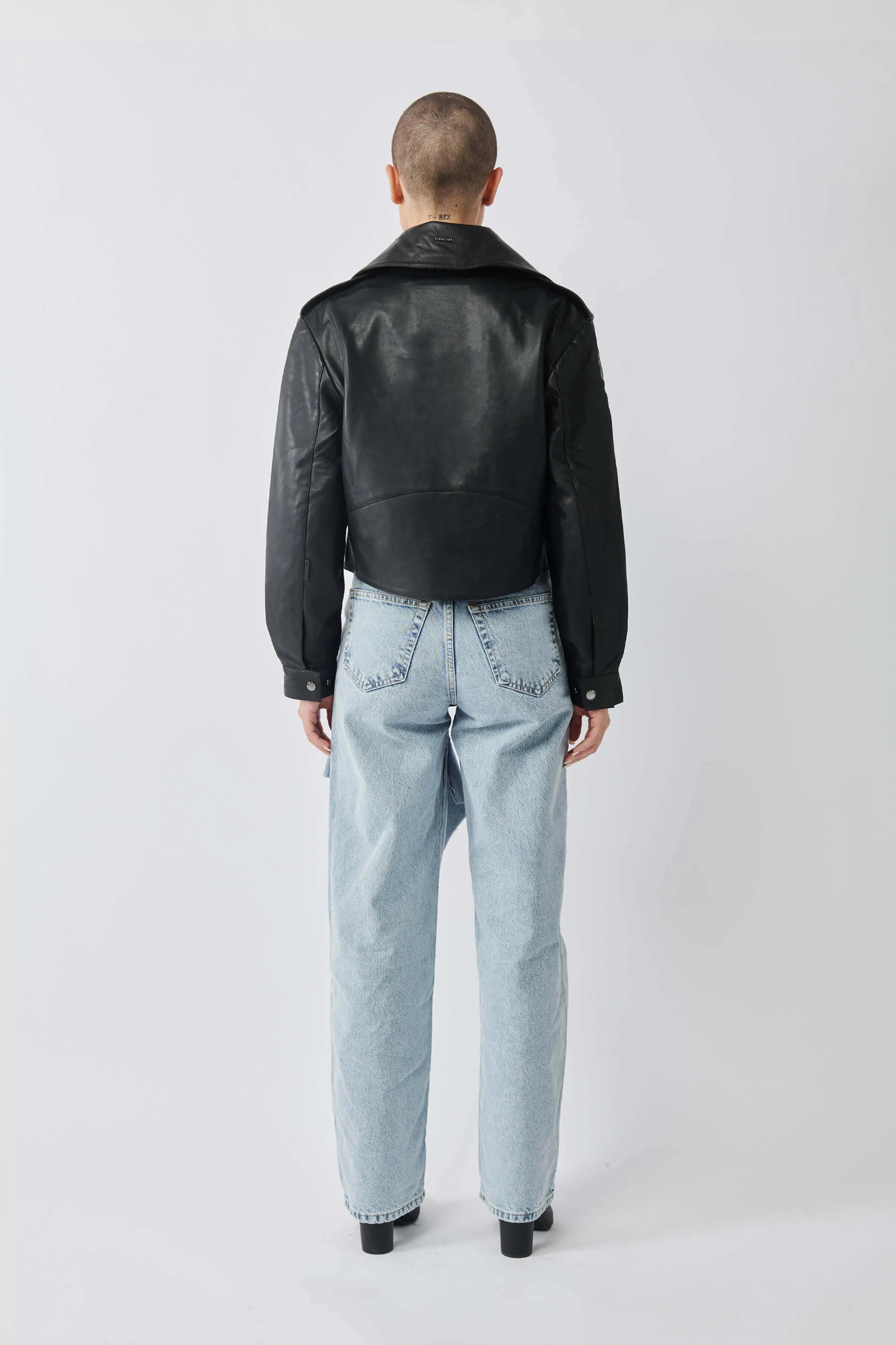 Cropped Blouson Black