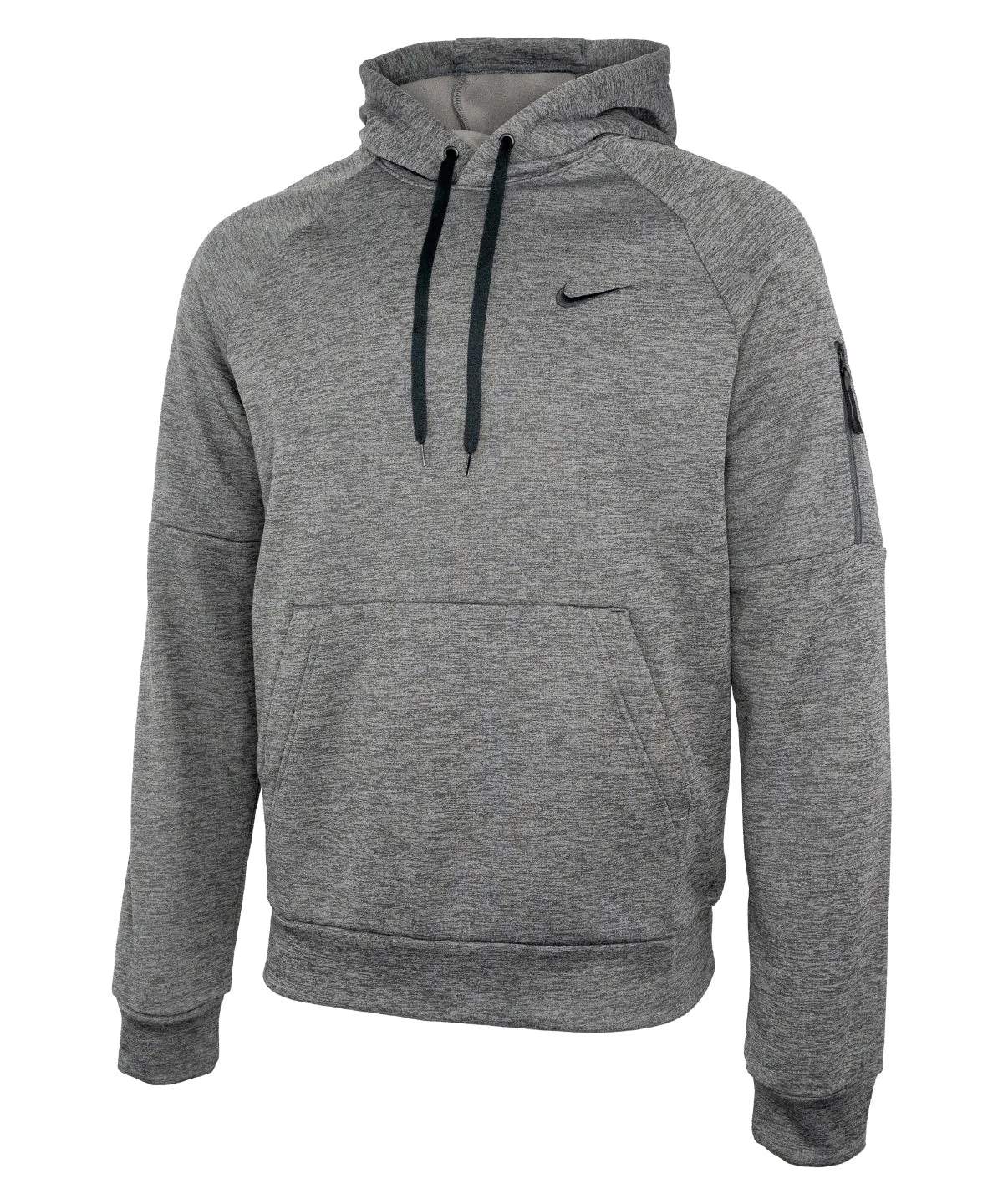 Dark Grey Heather/Particle Grey/ Black - Nike men’s pullover fitness hoodie