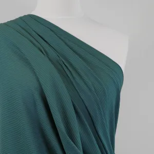 Fuji - Ocean Teal Bamboo and Elastane Rib Knit Fabric Sample