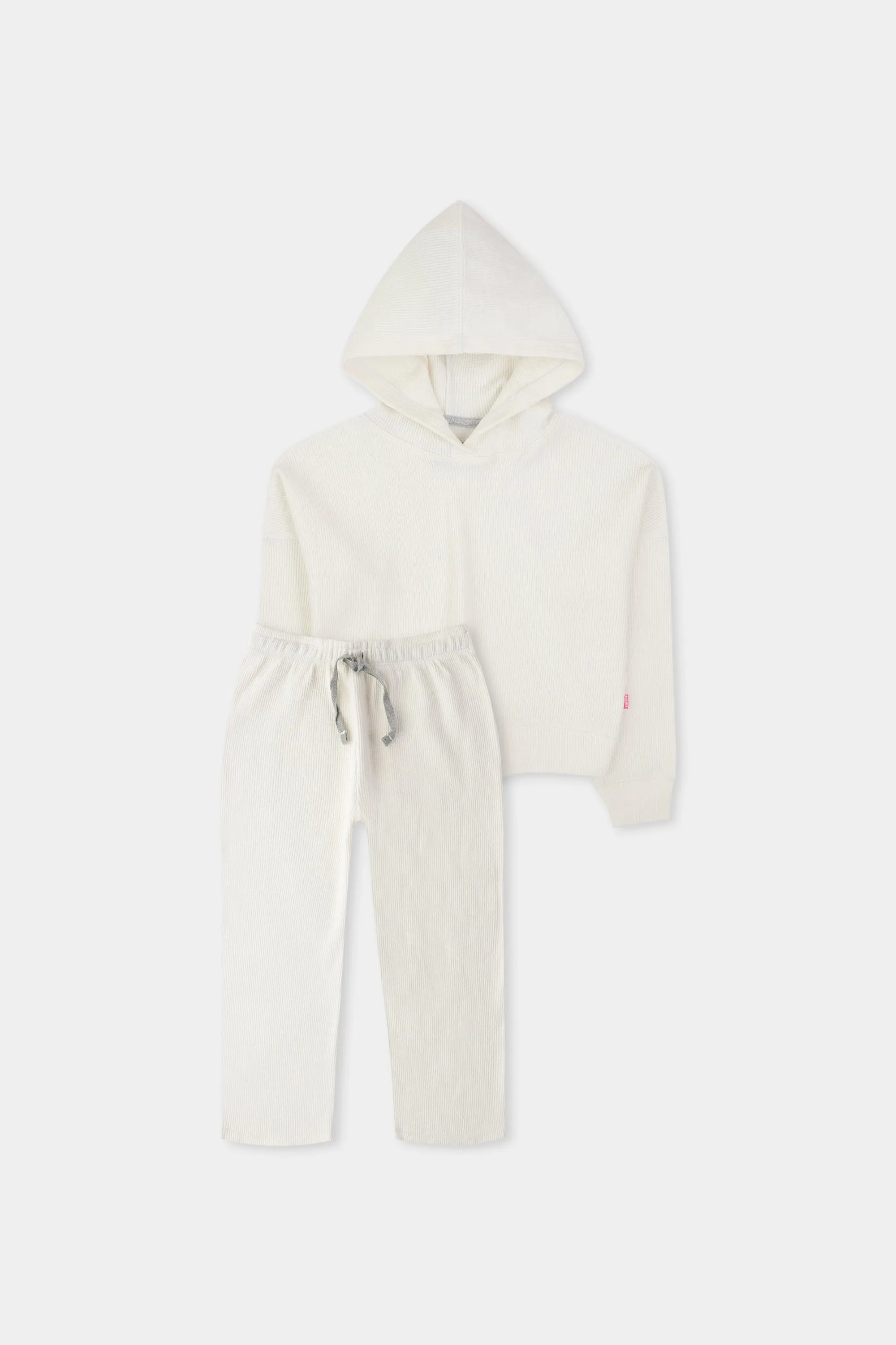 Girls Off-White Cozy Chic Co-ord Set