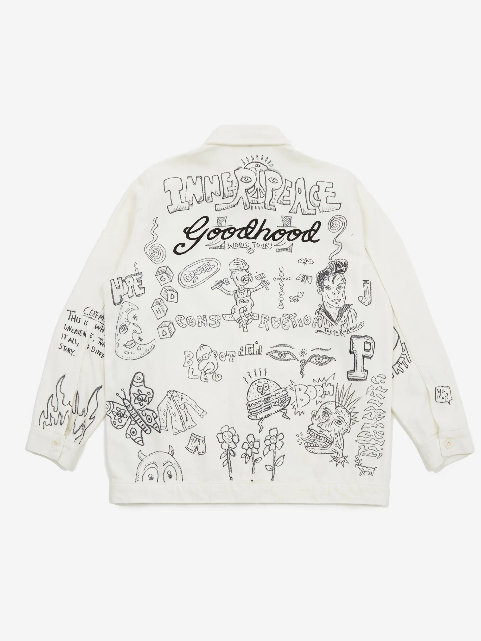 Goodhood x Rebel Yuth Hand Customised Store Worker Jacket - X-Large No 2