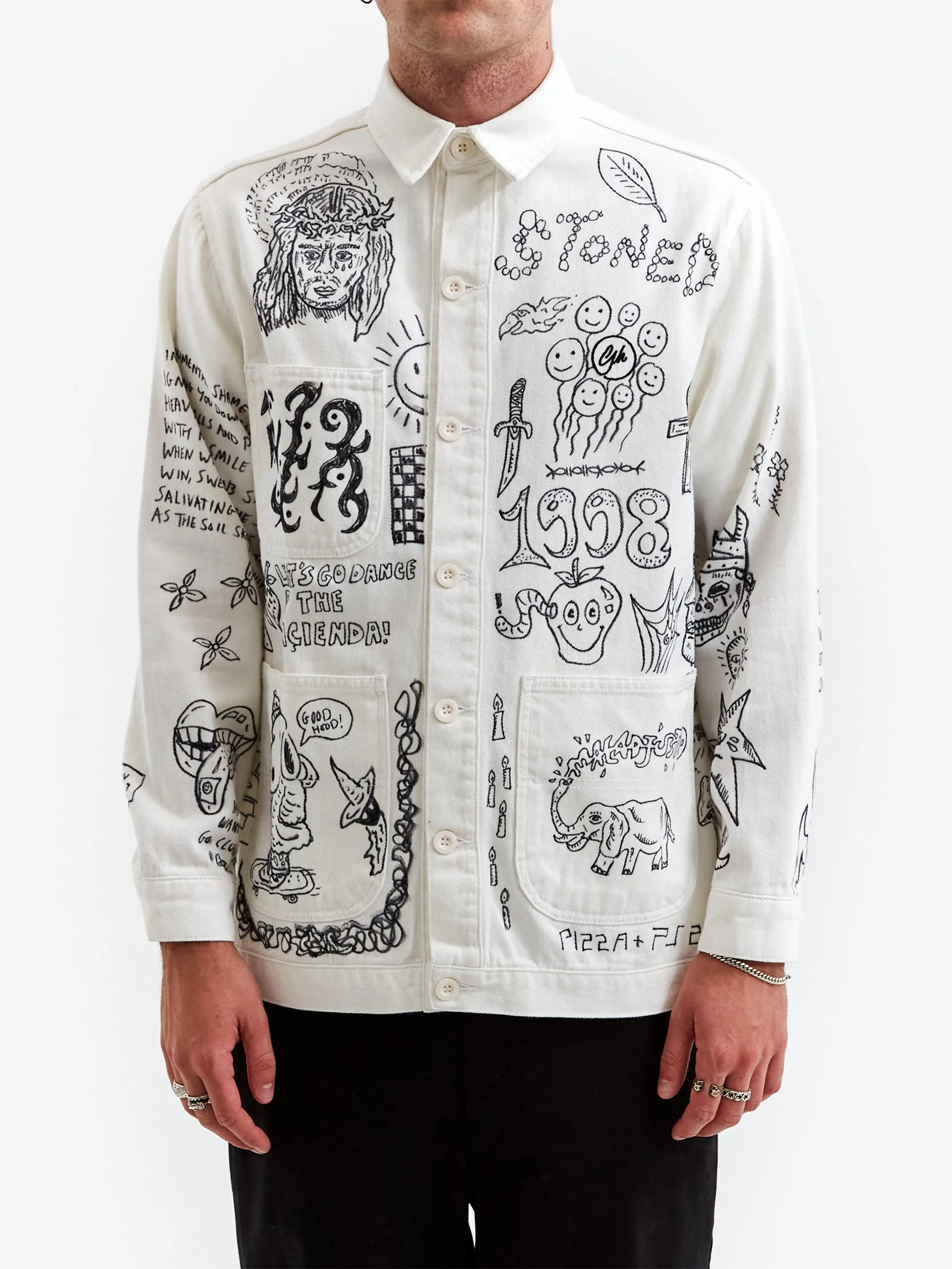 Goodhood x Rebel Yuth Hand Customised Store Worker Jacket - X-Large No 2