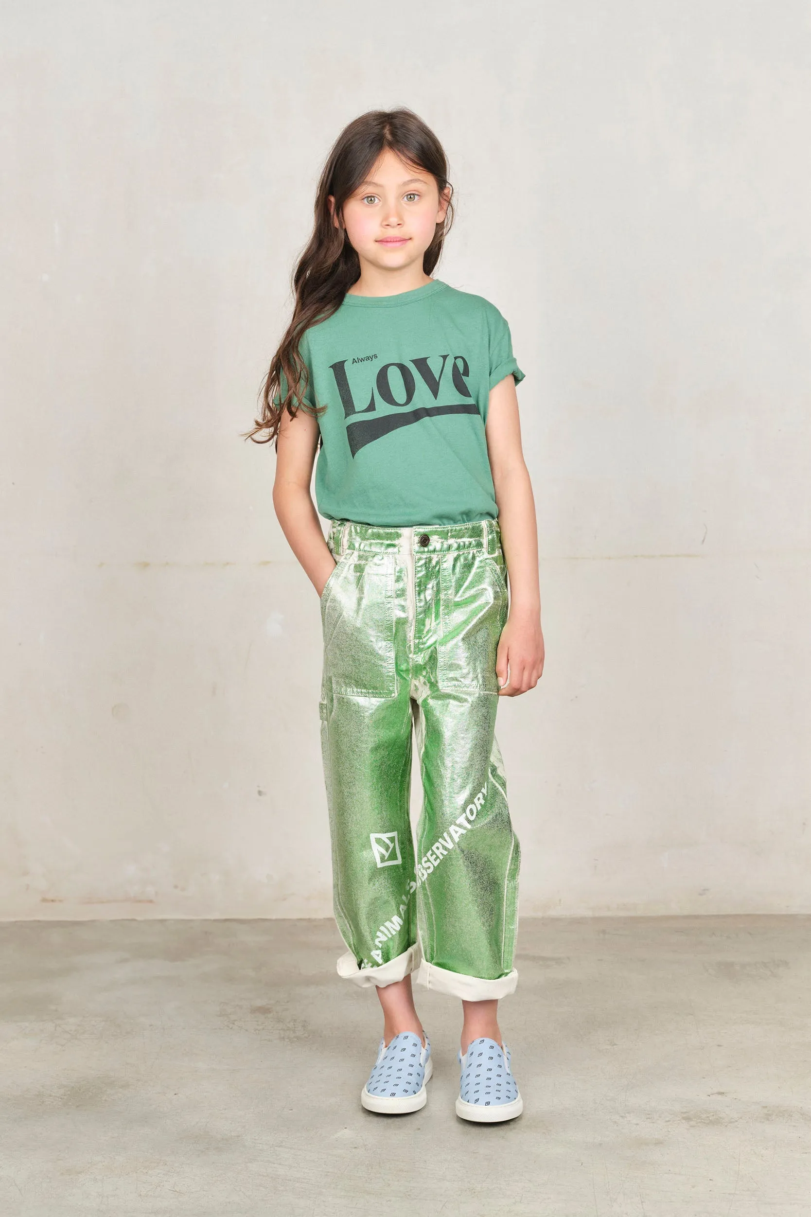 Green Shiny Condor Pants