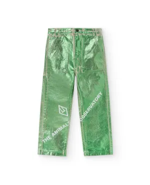 Green Shiny Condor Pants