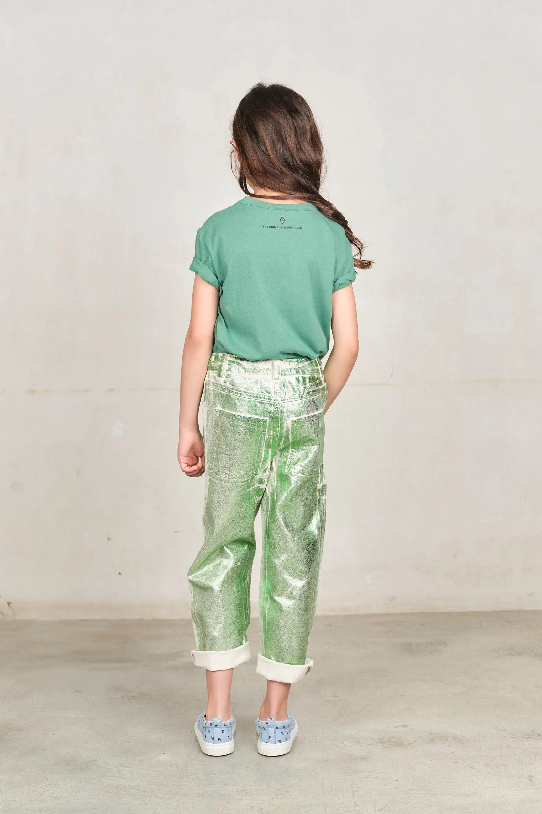 Green Shiny Condor Pants