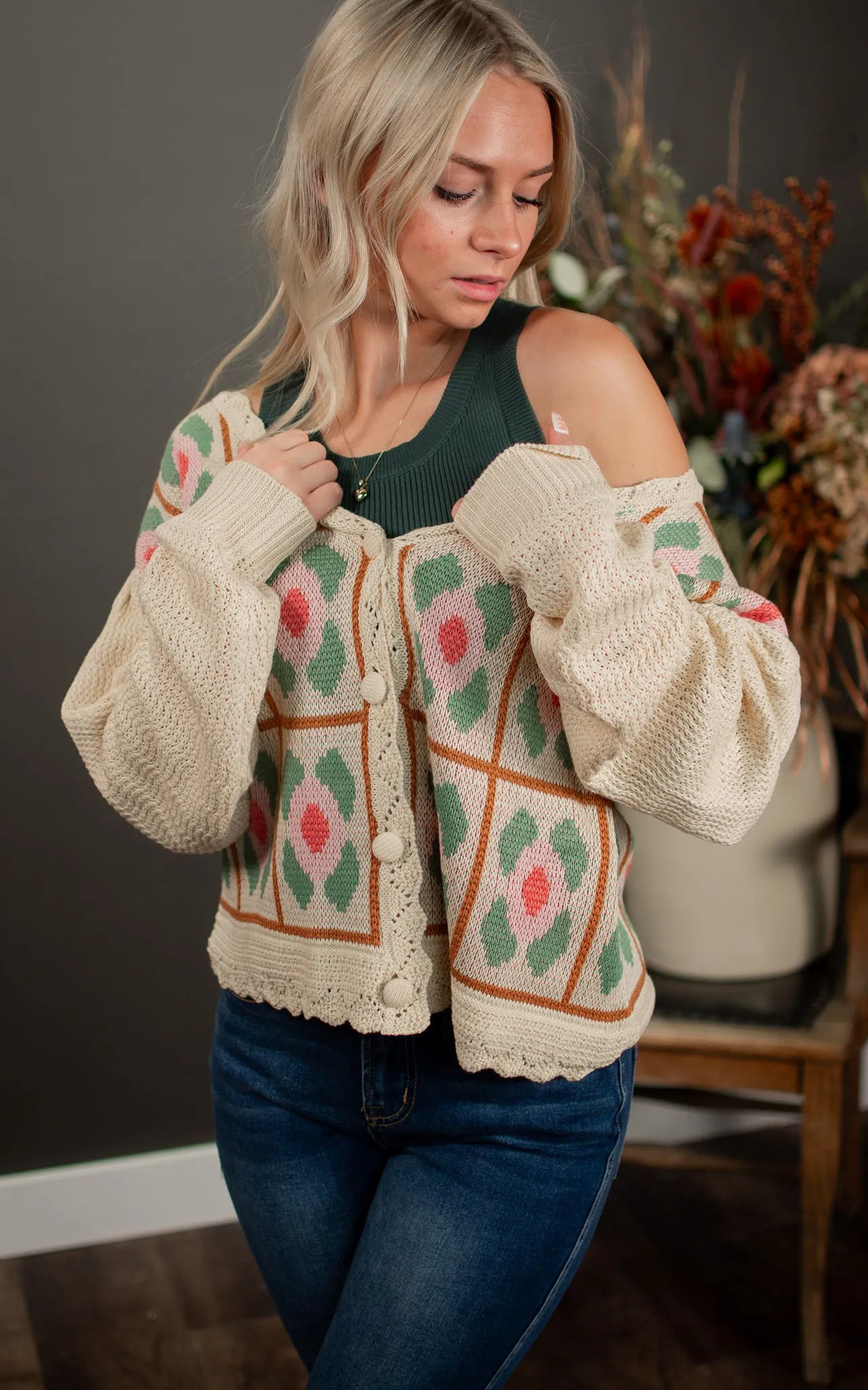 Greenhouse Floral Cardigan