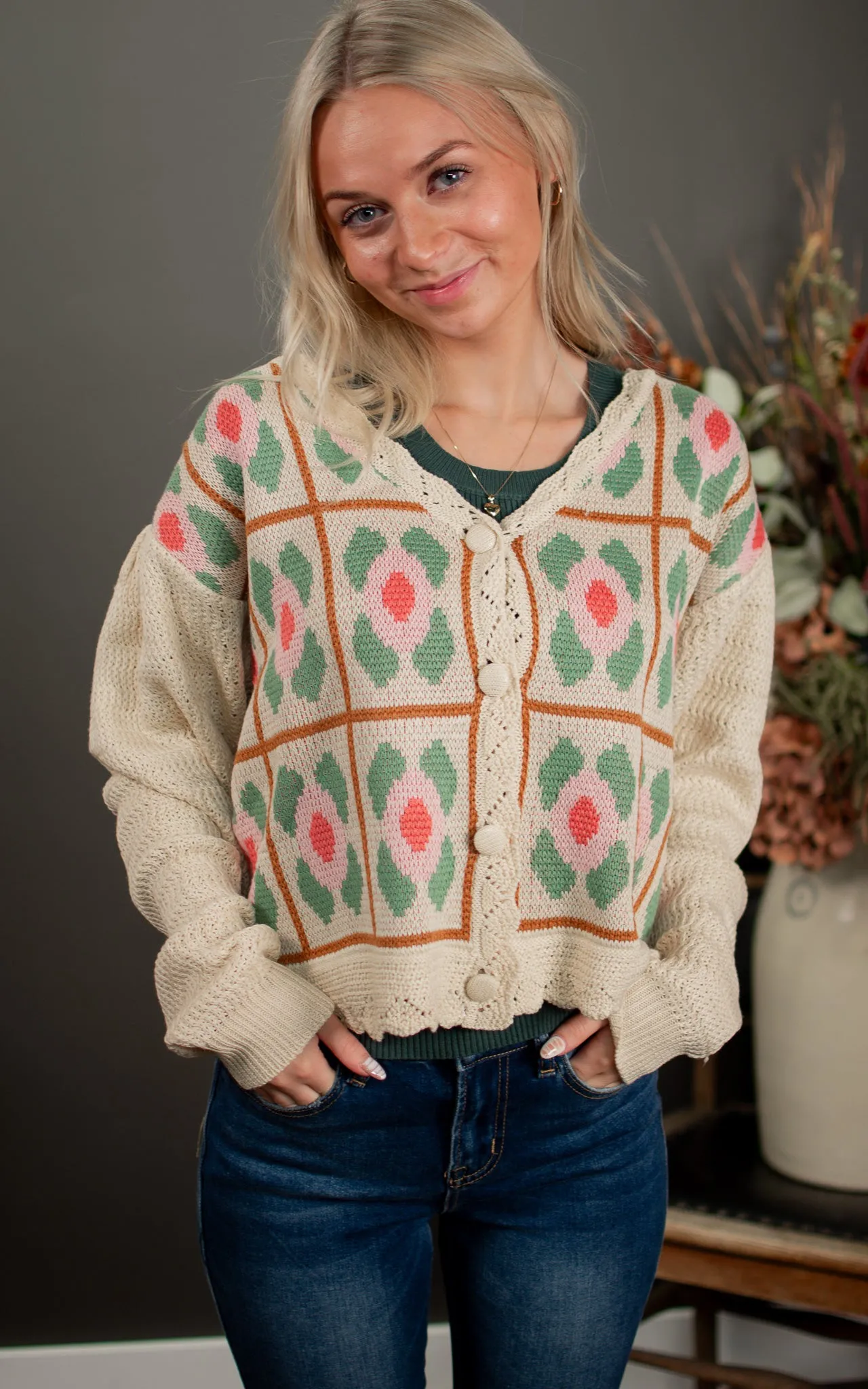 Greenhouse Floral Cardigan