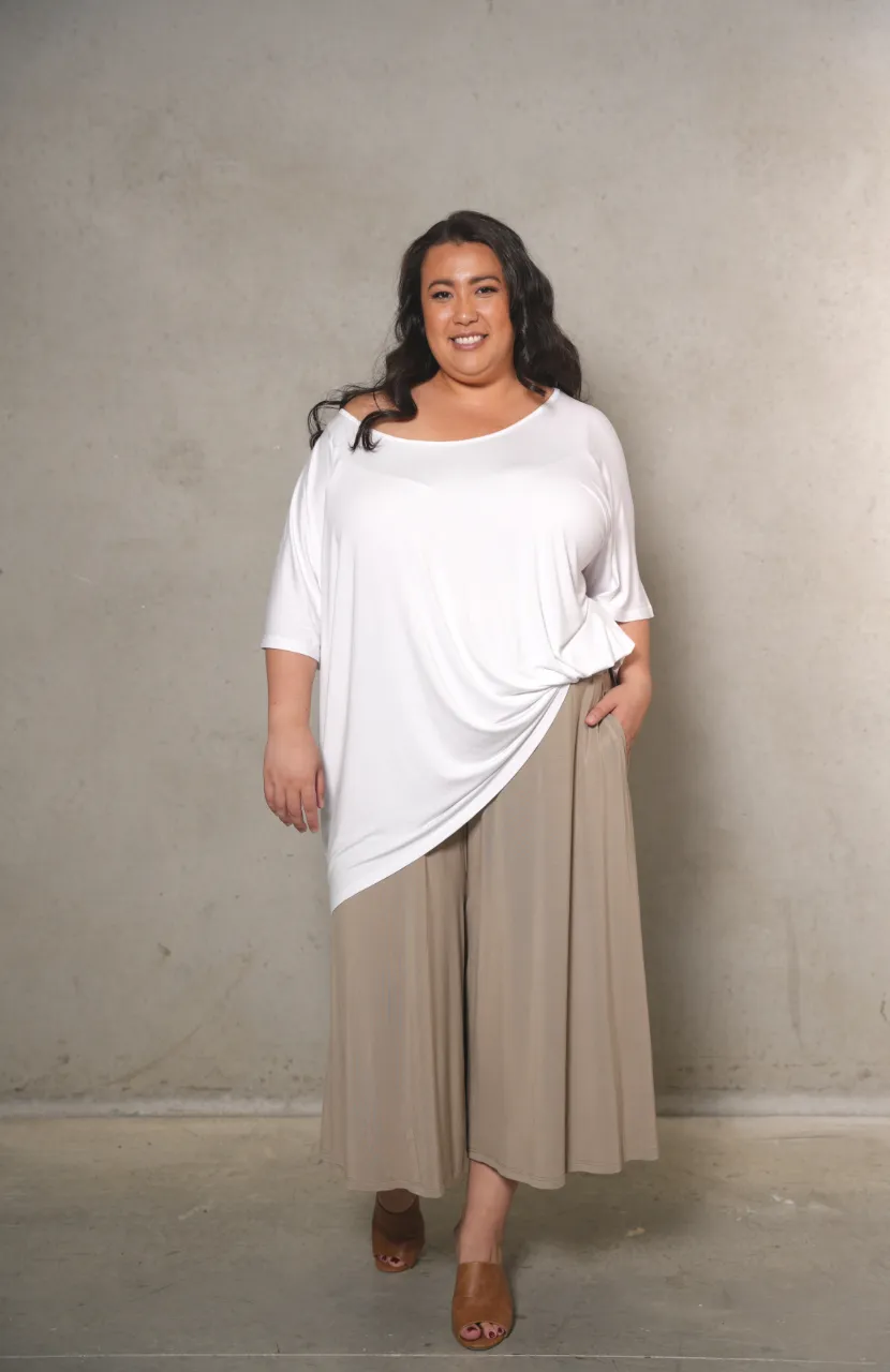 'HAVANA' Bamboo 7/8 Pant - Tan