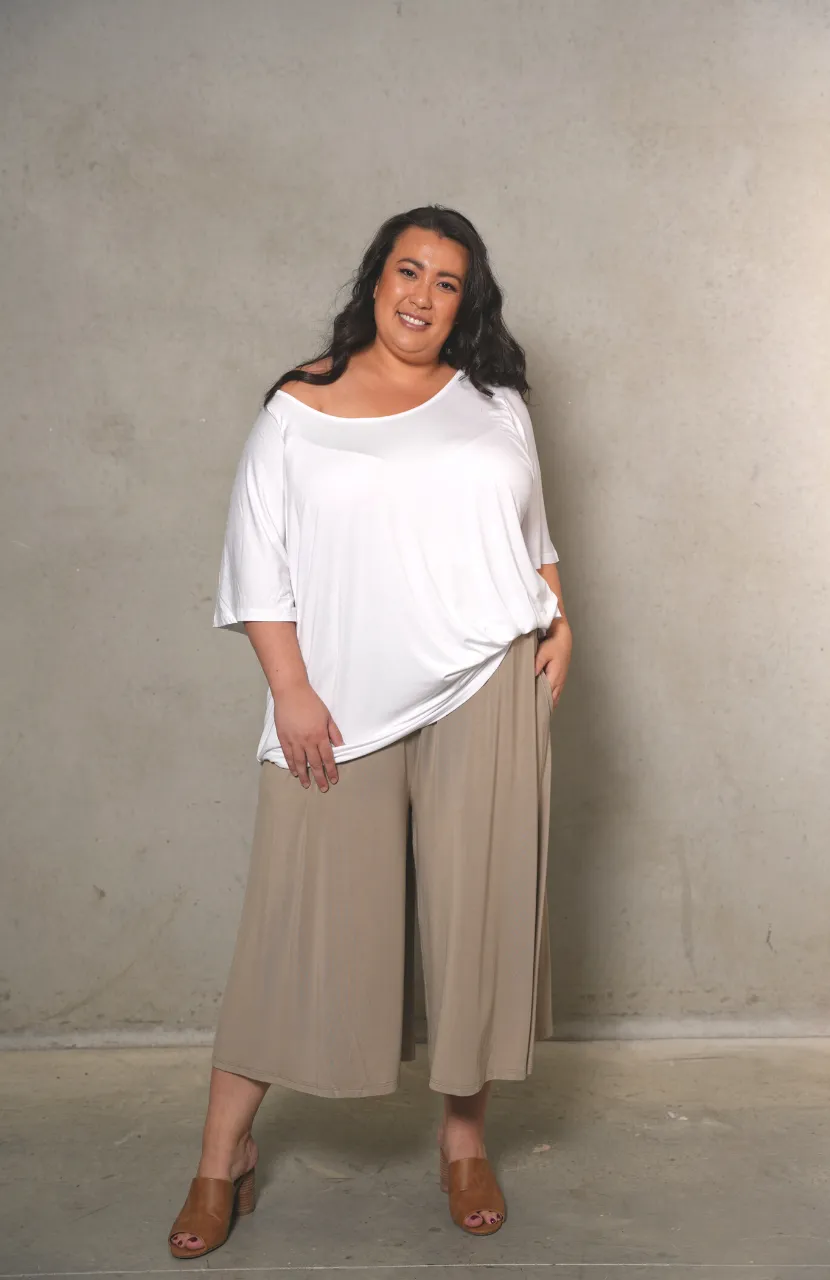 'HAVANA' Bamboo 7/8 Pant - Tan