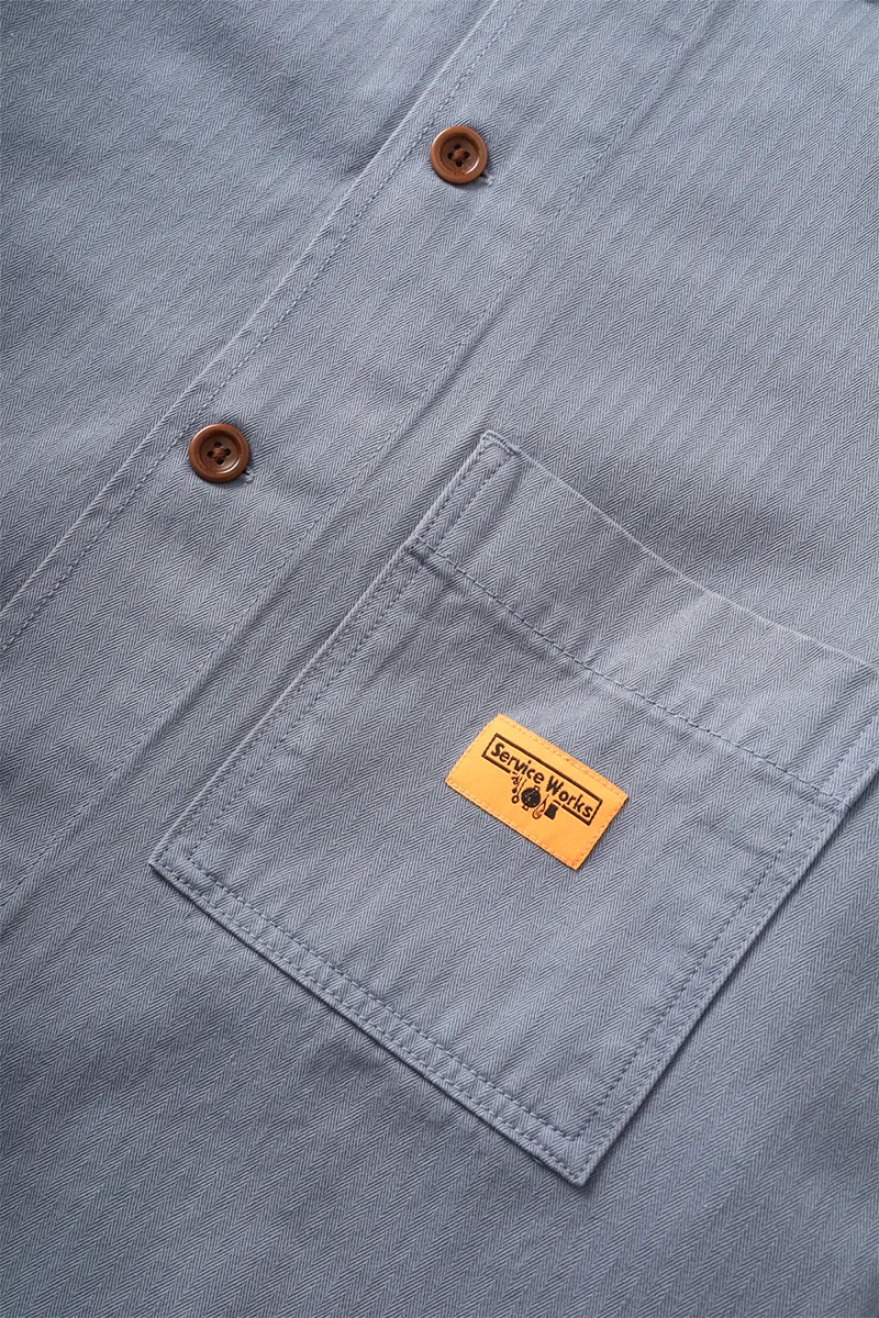 Herringbone Front Of House Jacket - Harbour