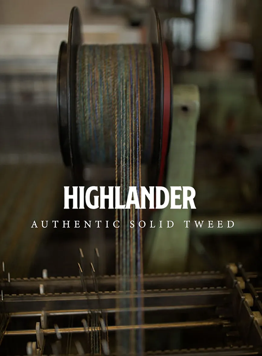 Highlander Heavy Beige Houndstooth Hunter Style Tweed Jacket