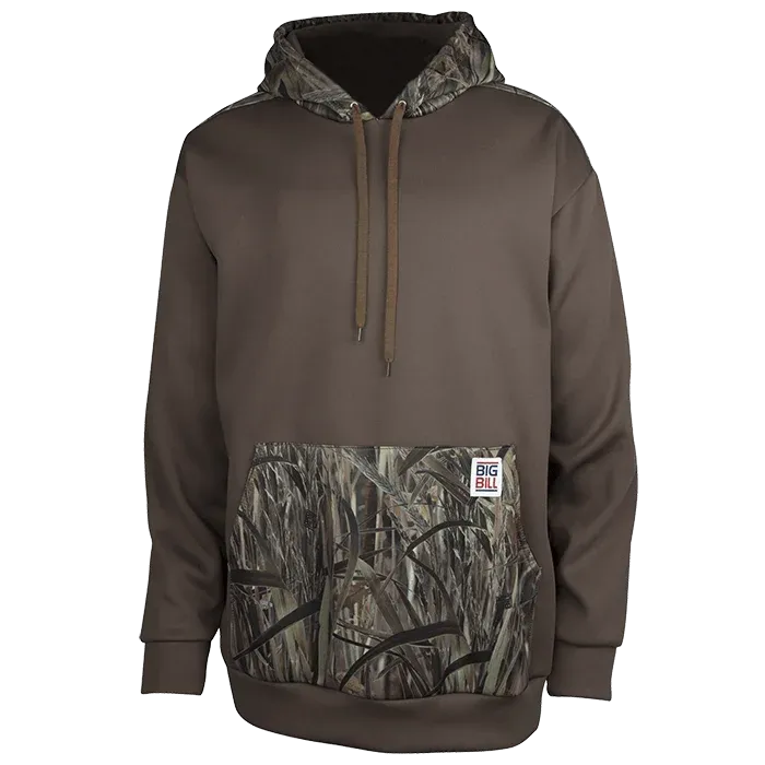 Hoodie - Big Bill Brown Fleece Hoodie with Camo Pocket, BBH22🍁