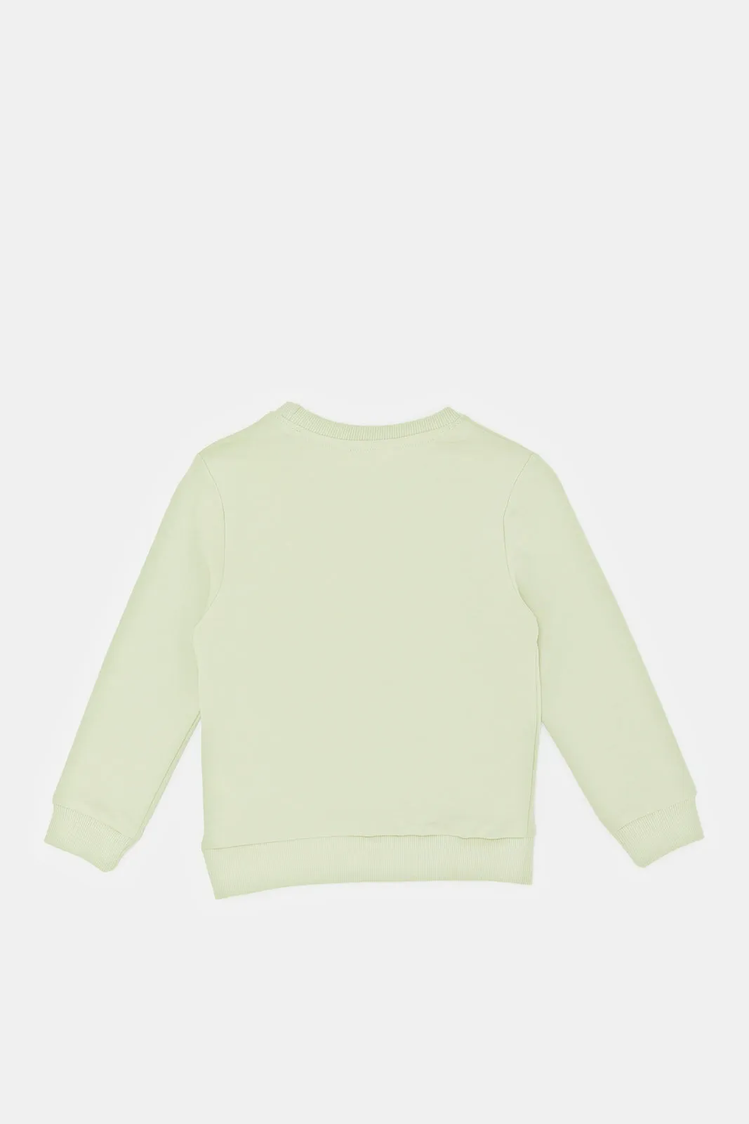 Infant Boys Mint Giraffe Print Sweatshirt