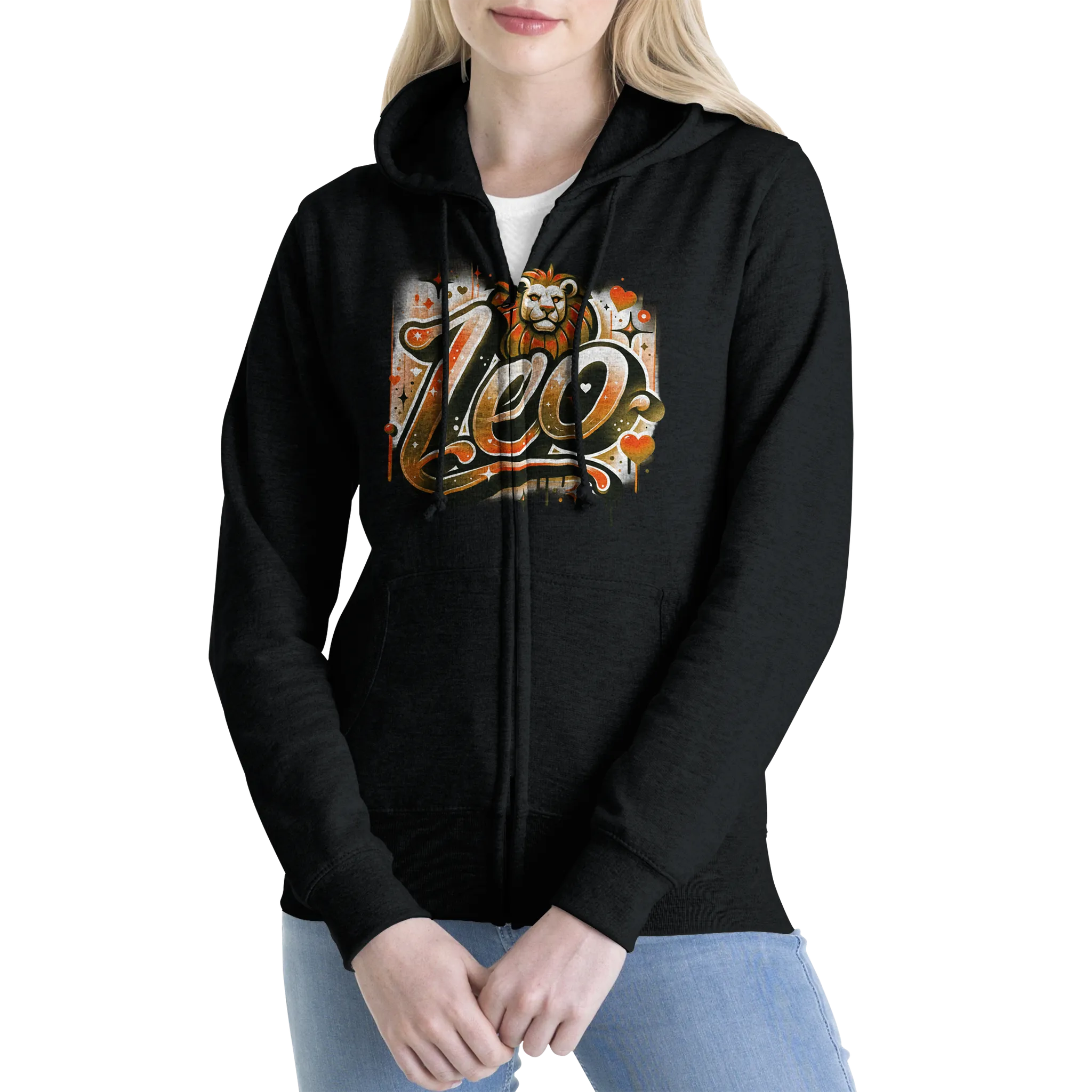 Inspired Zodiac LEO_ Sign/ Premium Unisex Zip Hoodies| www.staycollectionshop.com