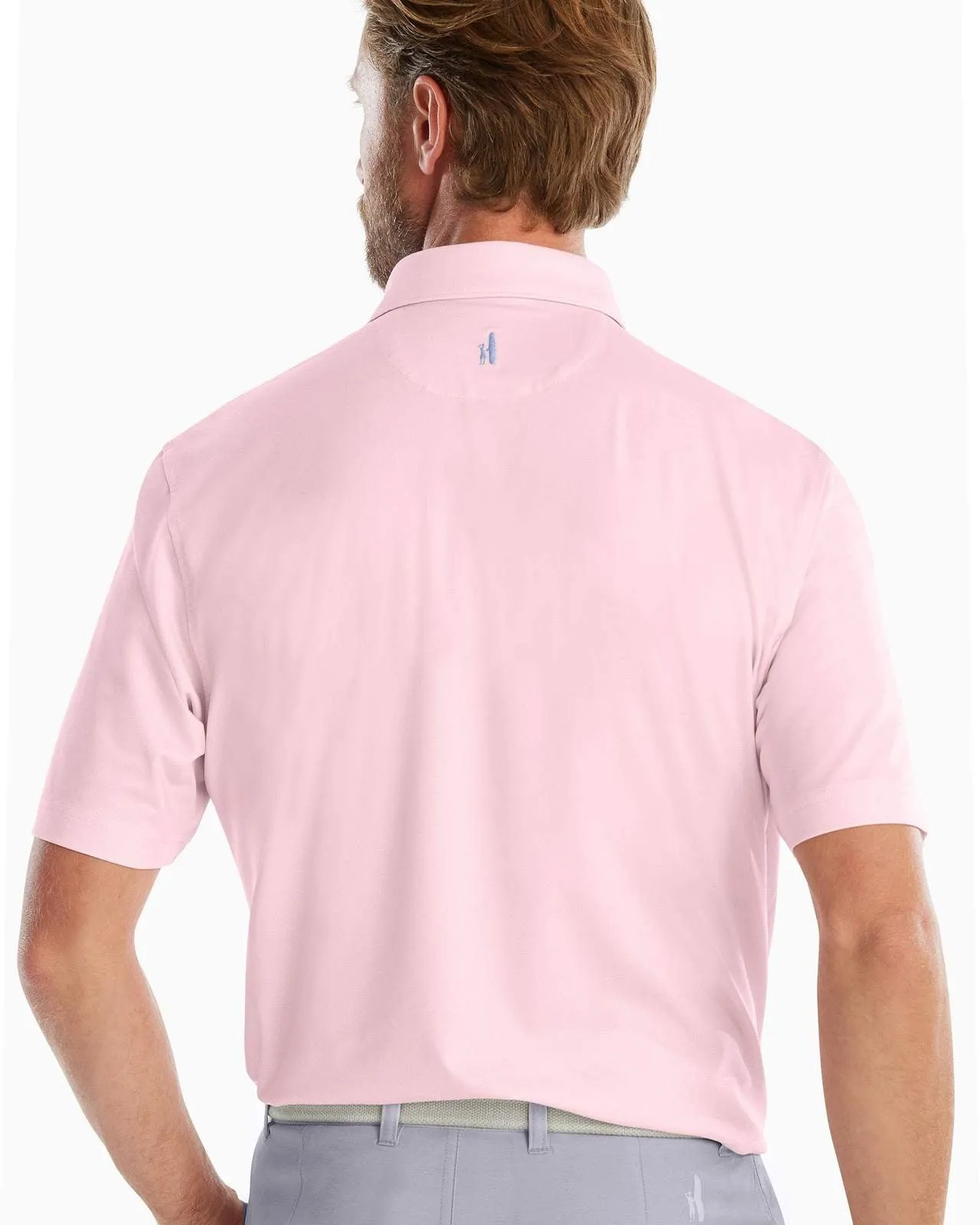 Jersey Robben Print Polo (Pink)