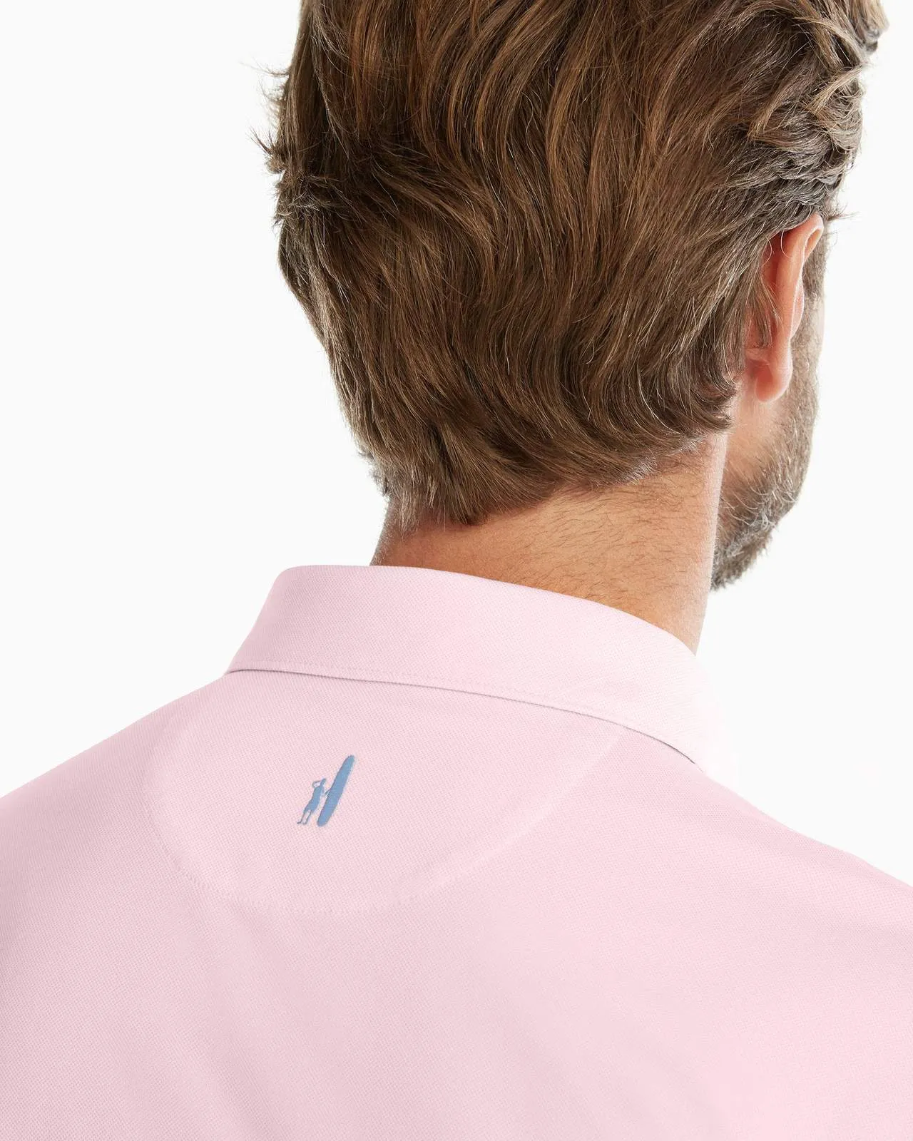 Jersey Robben Print Polo (Pink)