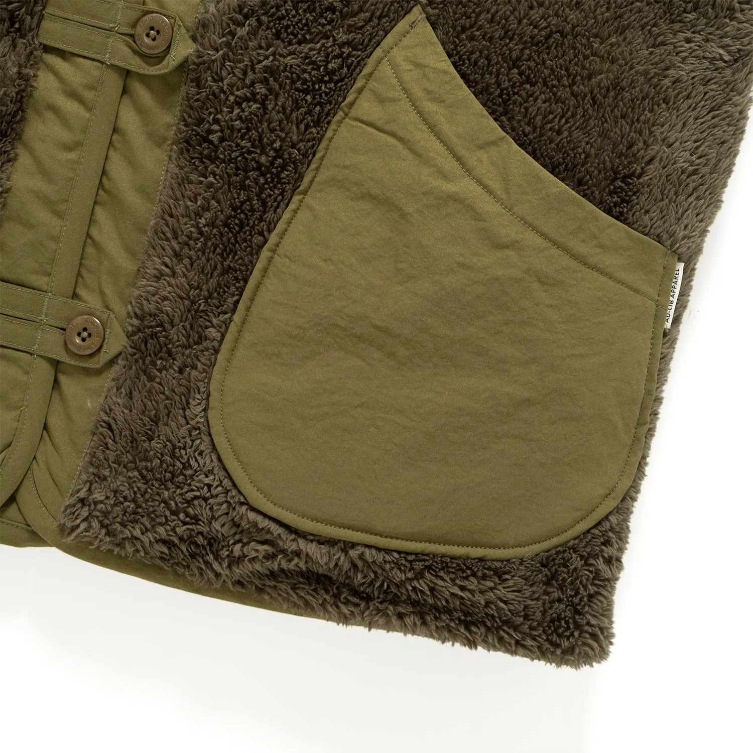(JK367) 2 Face Fleece Vest Jacket