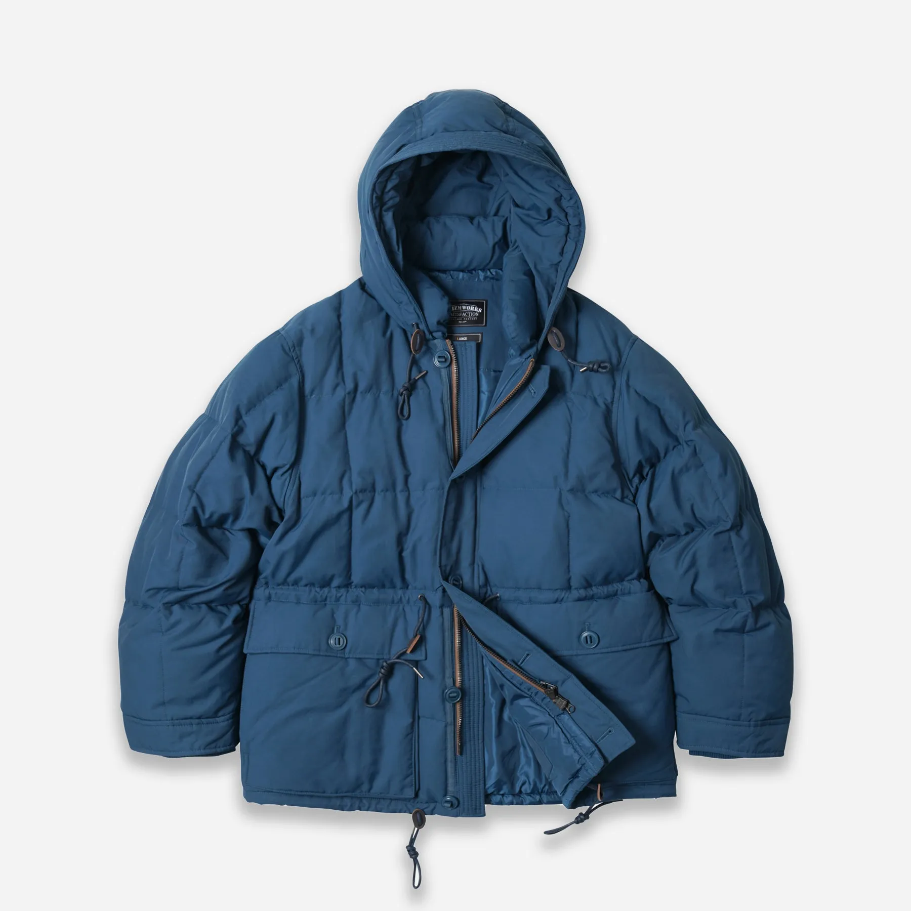 Deep Blue Karakoram Down Parka Jacket - Mens Winter Coat for Extreme Cold Weather