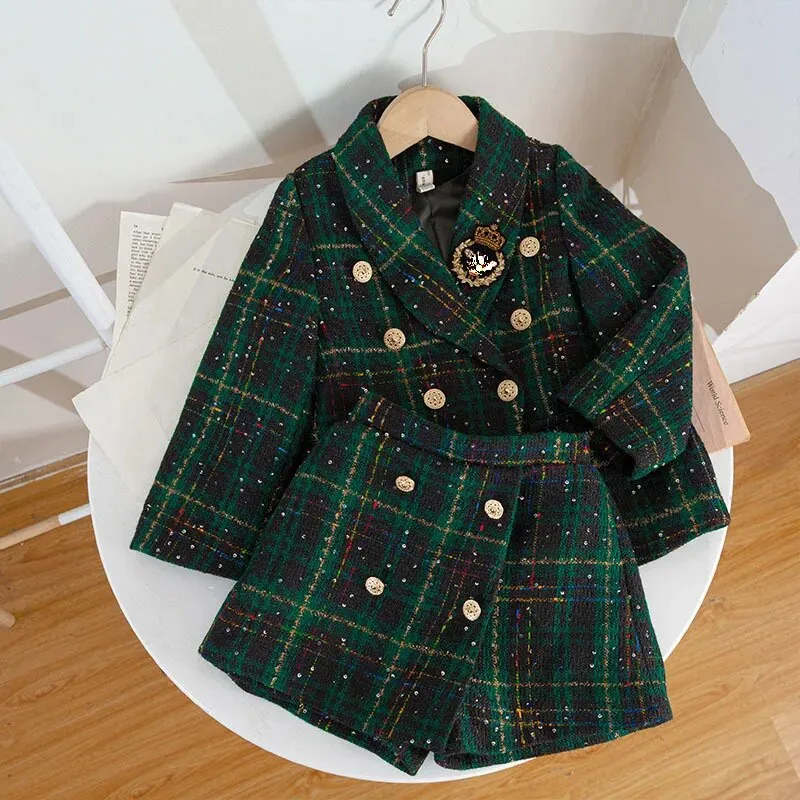 Ke'mora  Girl 2 Piece Tweed Set