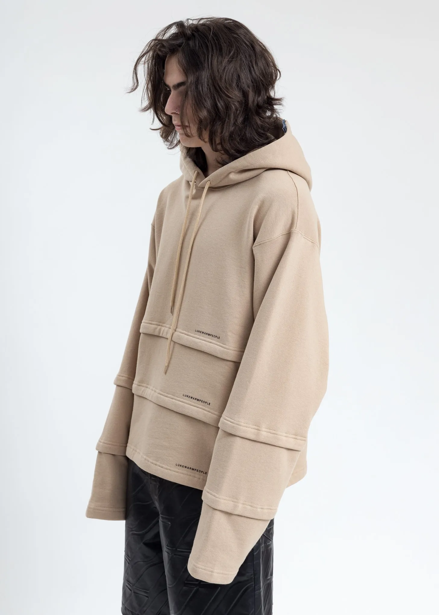 Khaki Triple Layer Hoodies